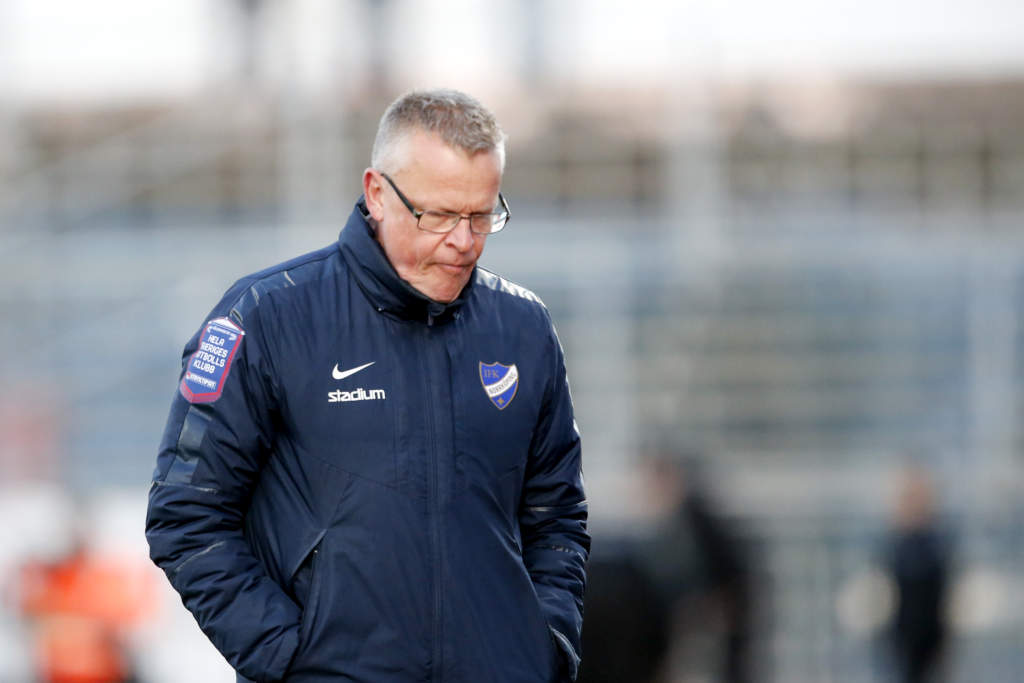 160422 Norrköpings Manager Janne Andersson under fotbollsmatchen i Allsvenskan mellan Falkenberg och Norrköping den 22 april 2016 i Falkenberg
Foto: Robert Boman / BILDBYRÅN / Cop 160