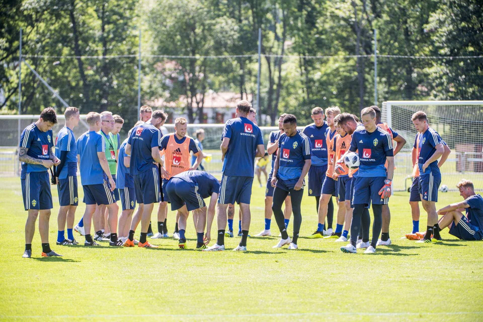 infr vm 2018 i ryssland. svenska landslaget trnar. trning action
