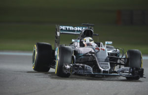 Mercedes driver Lewis Hamilton of Britain steers through a corner during the Emirates Formula One Grand Prix at the Yas Marina racetrack in Abu Dhabi, United Arab Emirates, Sunday, Nov. 27, 2016. (AP Photo/Kamran Jebreili)