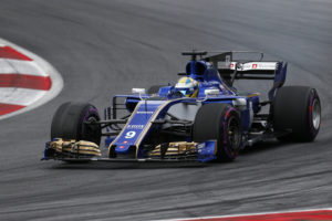 Sauber driver Marcus Ericsson of Sweden takes a curve during the qualifying session for the Austrian Formula One Grand Prix at the Red Bull Ring in Spielberg, Austria, Saturday, July 8, 2017. The Austrian Grand Prix will be held on Sunday. (AP Photo/Darko Bandic)