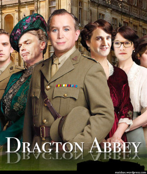 Jan Björklund, Annie Lööf, Fredrik Reinfeldt och Göran Hägglund i Downton Abbey-tappning.