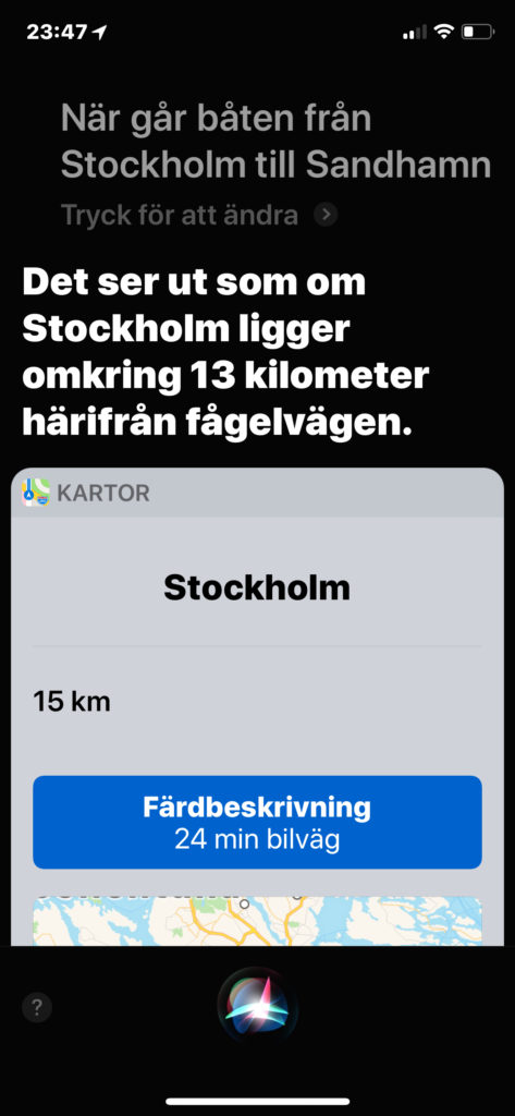 Inte det svar jag förväntade mig