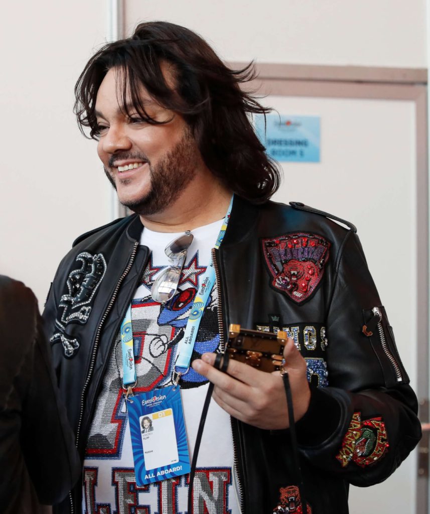 Filipp Kirkorov backstage medan Moldavien repade. Foto: Andres Putting