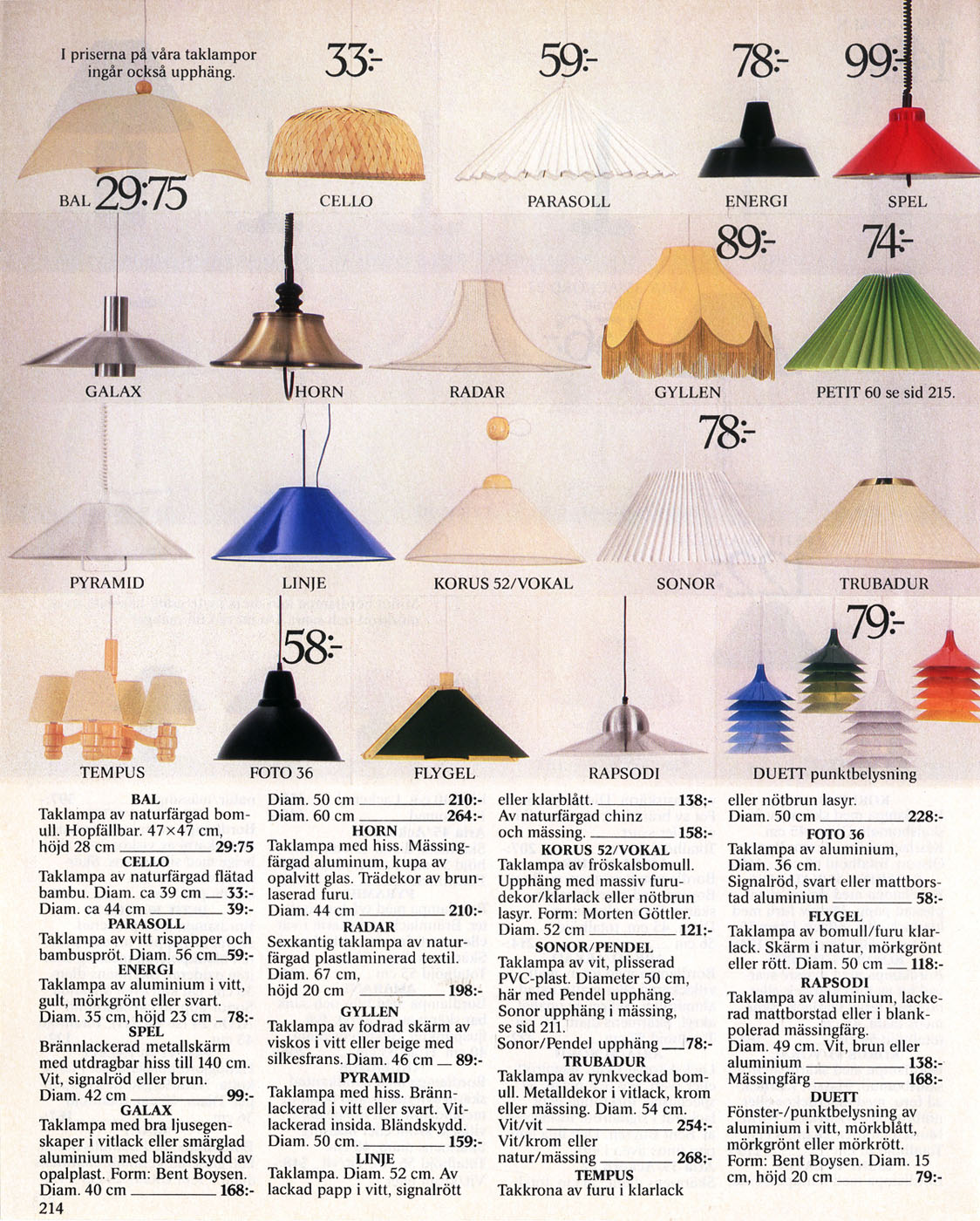 gammal ikea lampa