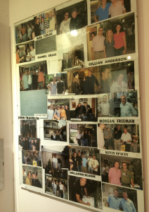 ”Wall of fame” på tunnelmuseet.