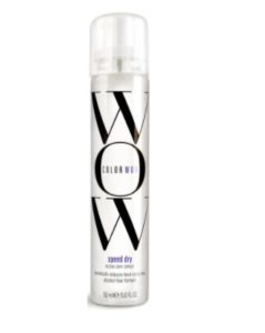 Colorwow speed dry blow dry fönspray har lågt ph-värde som ska hjälpa till att förbättra färgen och samtidigt minska torktiden vid föning