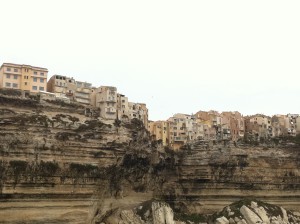 Bonifacio - från havet sett.
