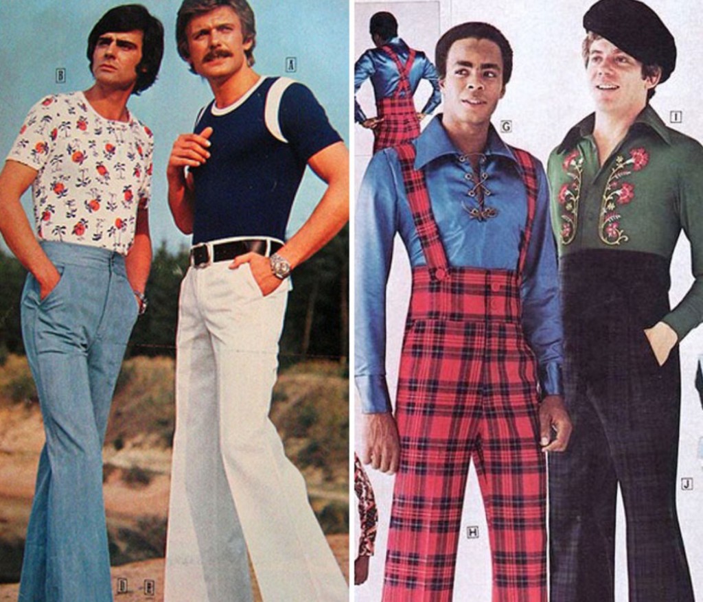 Fotografía de cómo se vestían las personas en los años 70