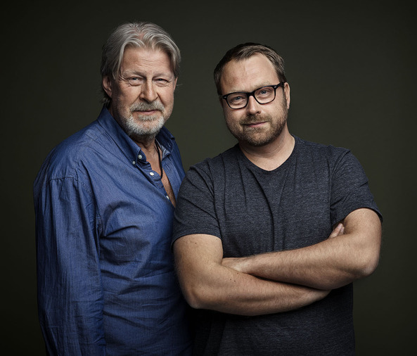 Rolf Lassgård och regissören Jens Jonsson.