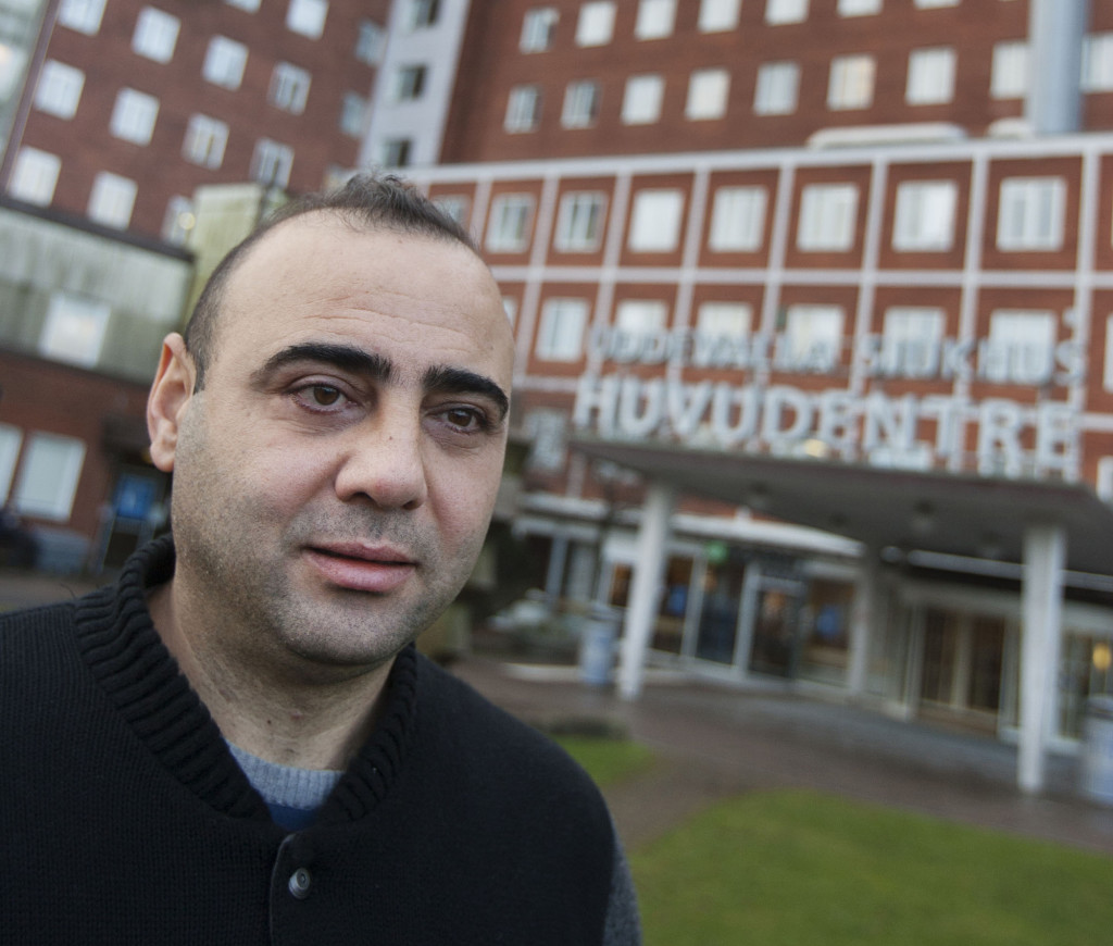 foto : peo nilsson : uddevalla 20151211 syrisken läkaren basel abed alaziz största dröm är att få jobba på uddevalla sjukhus när han får sitt godkännande.foto:peo nilsson