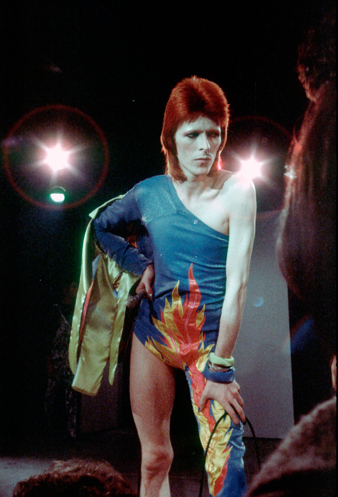 David Bowie som sitt androgyna, utomjordiska rockstjärne-alter ego Ziggy Stardust, 1973.
Foto: GETTY IMAGES