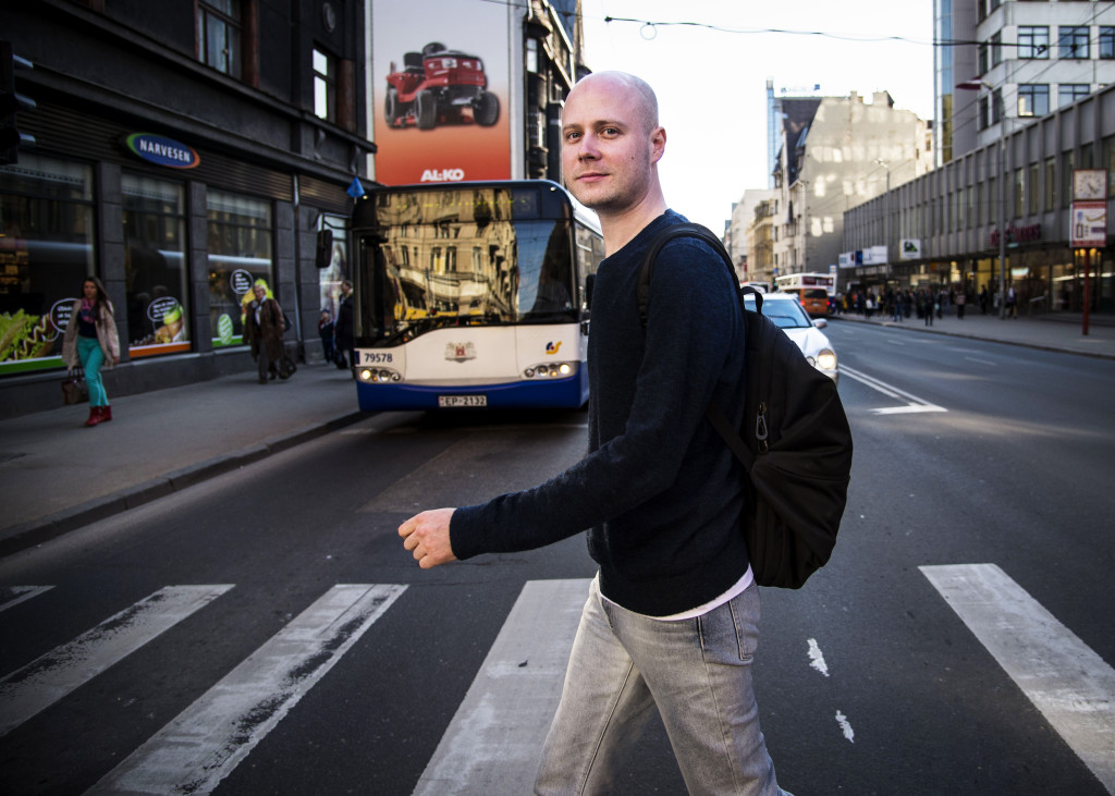 Ivan Kolpakov, rysk journalist i Riga.
