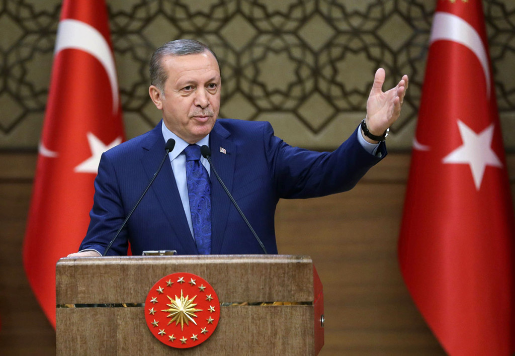 Turkiets auktoritäre president Erdogan. Foto: AP
