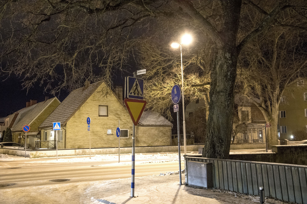 huset/platsen där kvinnan påstods vara våldtagen.