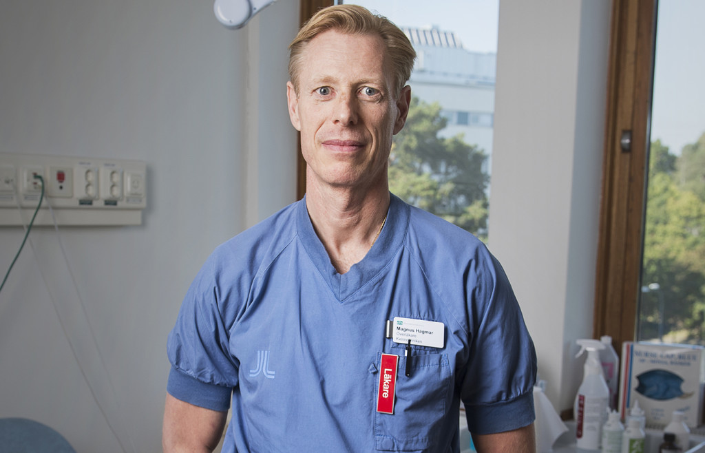 foto : chjoha : magnus hagmar, överläkare, danderyds sjukhus.
är en av två forskare i vårt projekt kring mens,
preventivmedel.
