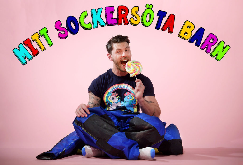 Thomas Skoglund lever som ett barn under en vecka. Bilder till minidokumentären. "Mitt Sockersöta Barn" Foto: Jimmy Wixtröm