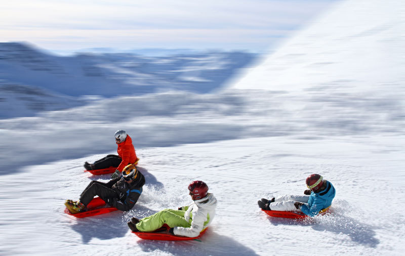 Vänligen stör ej - vi tränar. Bildbax: snowfestival.se
