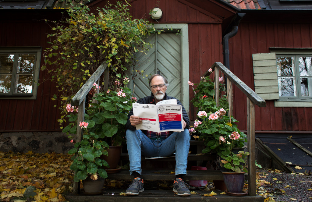 26/10-2016 Steve Kinnaman vid sitt hem i Stockholm. ( Joel Kinnamans pappa. )
Foto: Åke Ericson.