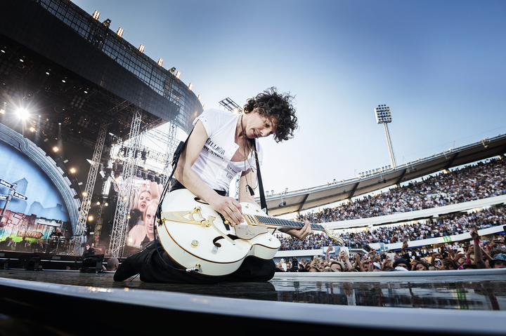 håkan hellström, sångare sverige spelar på ullevi i göteborg, scenbilder