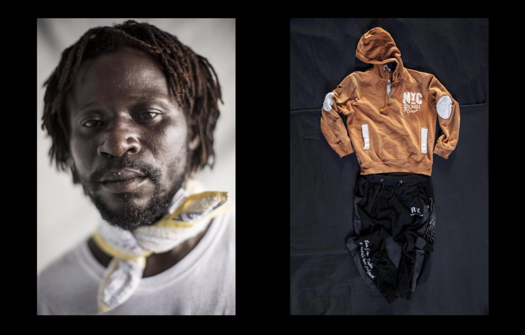 foto : narciso contreras : kuabi aexi. ghana. 22 yo. aquarius sos med. july 23, 2017. kuabi aexi braved the mediterranean aboard a dinghy boat along with dozens of migrants. he was rescued off the libyan shore with hundreds of migrants at the main search and rescue zone, west of tripoli on july 23, by international ngo?s operating in the area. kuabi was smuggled to the international waters by paying 2000 libyan dinars to the local mafia in sabratah. ??my senior brother gave me money to go to libya. but libya is not a good country at all. there is no payment for you. once you finish your work you are not paid. so, my friend told me he was going to italy and ask me to follow him? i spent two years working in libya as a cleaner, but you are never paid??