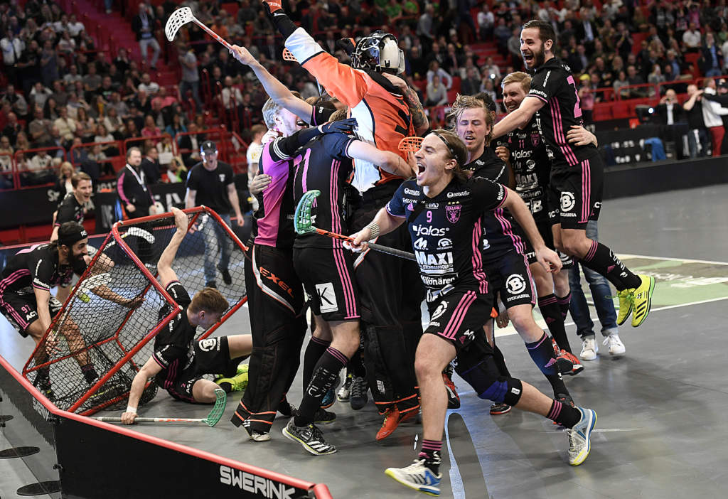 svenska superligan, final. ibf falun och vxj ibk, 5 - 4, match action