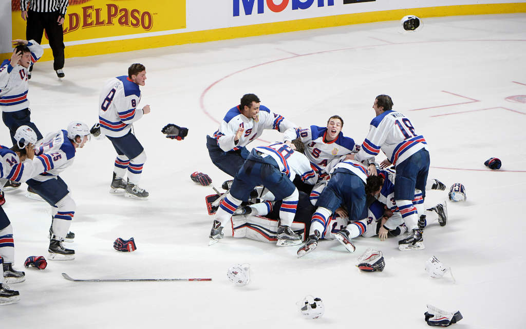 jvm 2017 i kanada. final, usa - kanada, 5 - 4, match action landslaget junior-vm