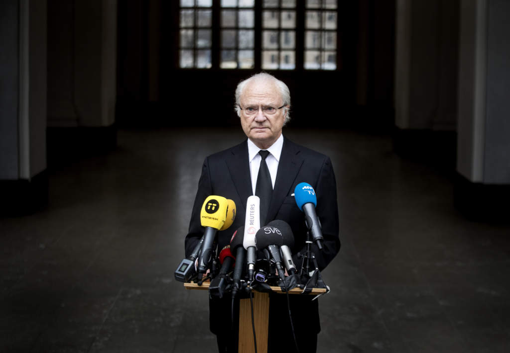 2017-04-08 STOCKHOLM
Kungen håller tal till Sverige angående terrordådet
Foto: Stefan Jerrevång / 2800
