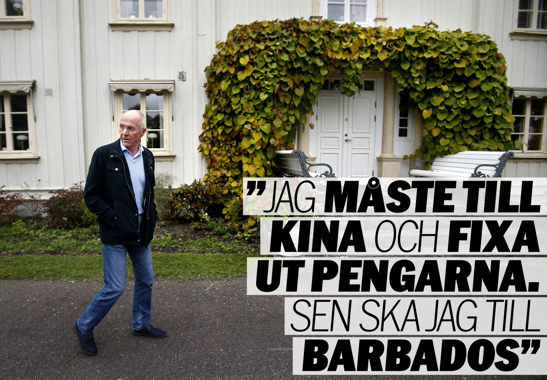 foto : foto: linn malmen /linn malmÈn : sven-göran eriksson svennis på sin herrgård utanför sunne aftonblade