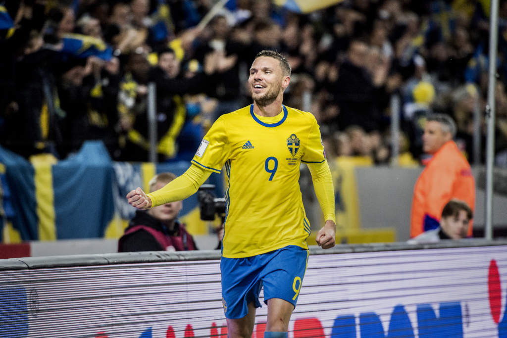 vm-kval, sverige - luxemburg, 8 - 0, marcus berg, fotbollsspelare sverige, match action landslaget glad jublar
