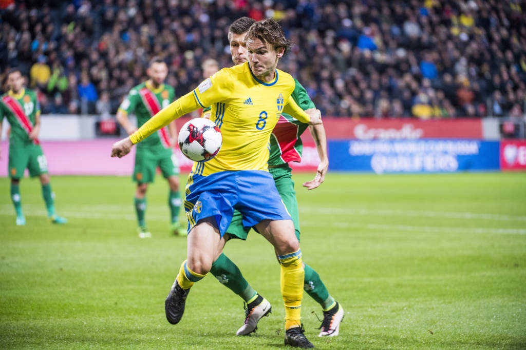 vm-kval, sverige - bulgarien, 3 - 0, albin ekdal, fotbollsspelare sverige, match action landslaget